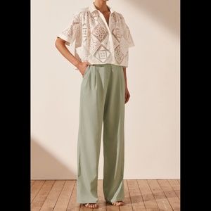 Shona Joy Sara High Waisted Tailored Pants - Melon